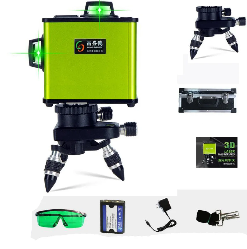 12 Lines Green Laser Levels Self Leveling 360 Horizontal And Vertical