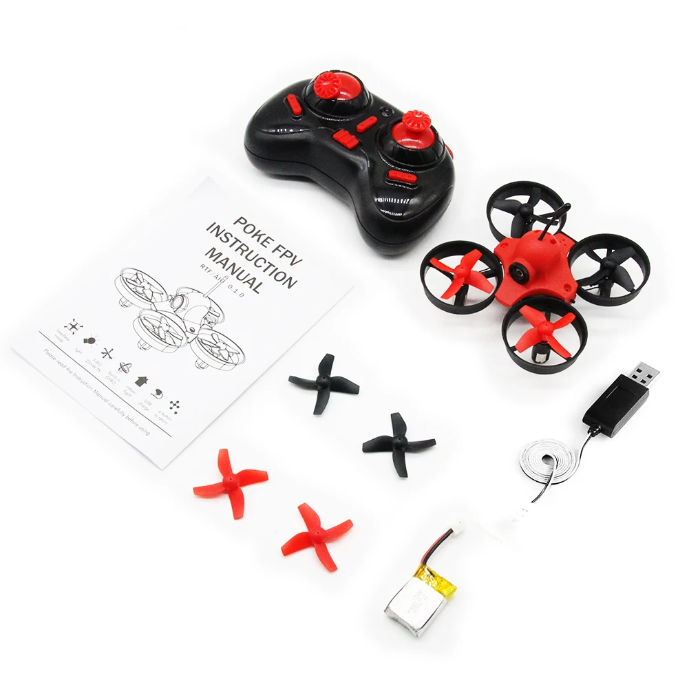 716 PoKe Micro FPV Mini RC Quadcopter Drone 360 Degree Flip 5.8G 25mW AIO Camera Headless Mode One Key Return Indoor 7