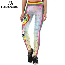 NADANBAO дизайн женские леггинсы Единорог 3D печать спортивные Леггинсы Граффити любовь форма Леггинсы Спортивные штаны с высокой талией леггинсы
