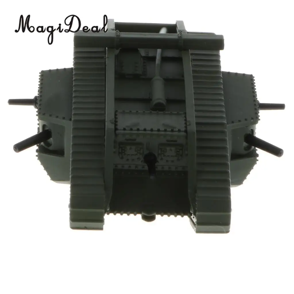 1/100 Simulation Diecast Britain MK. IV Male Tank - WWI Armored Army Vehicle Car Model Toy Soldiers Souvenir