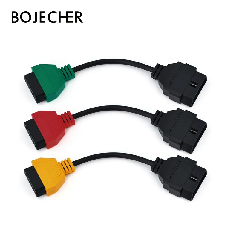 Для Fiat Ecu Scan Adapter коннектор OBD2 16Pin OBD диагностический кабель для obd2 Alfa Romeo и Lancia три
