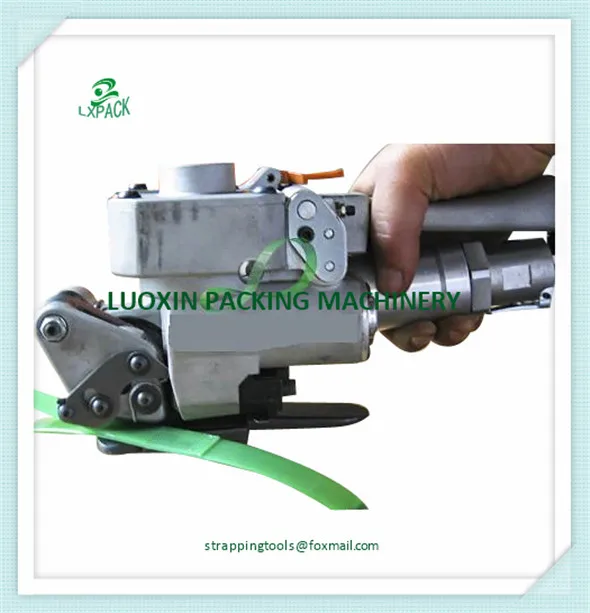 Ningbo Luoxin Palmare Reggiatrice Manuale Pneumatico Pet & Pp Banding Macchina Xqd-19 19-25Mm Cartone Firtion Saldatura Pacchetto Sigillatore