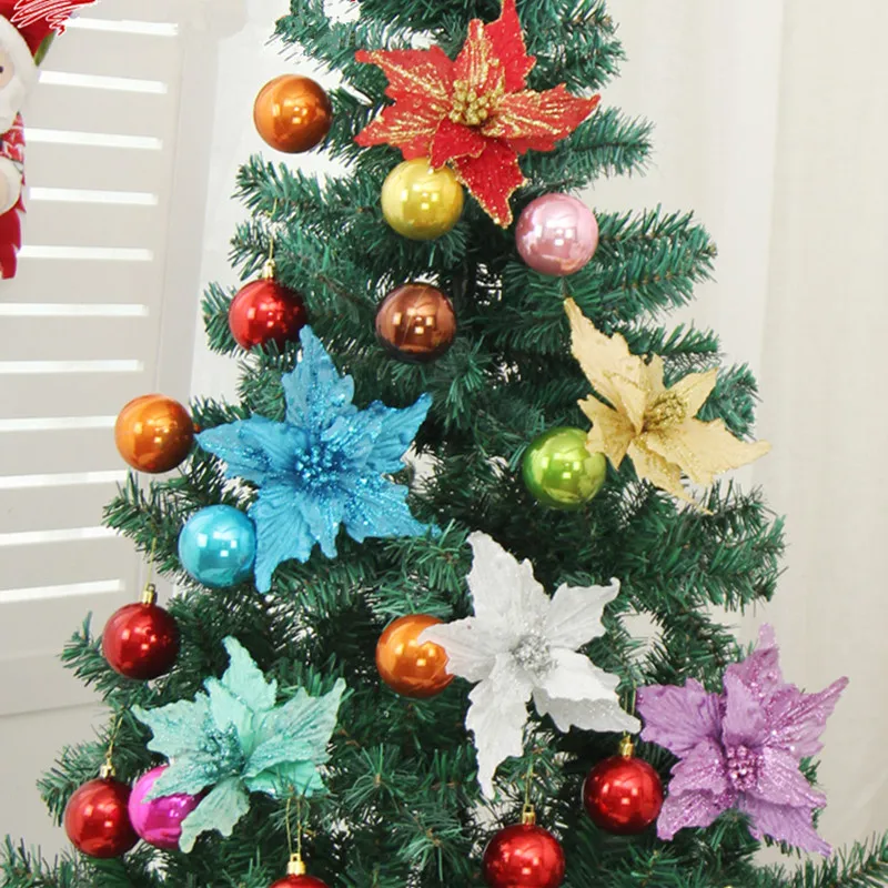 20cm Christmas Flower Christmas Tree Ornament Artificial Flower For