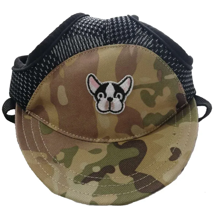 Summer Canvas Pets Cap Hat Dog Cat Headband Outdoor Breathable Headdress Costumes Hair Band Visor Hat Cat Dog Accessories 40JA11 (5)