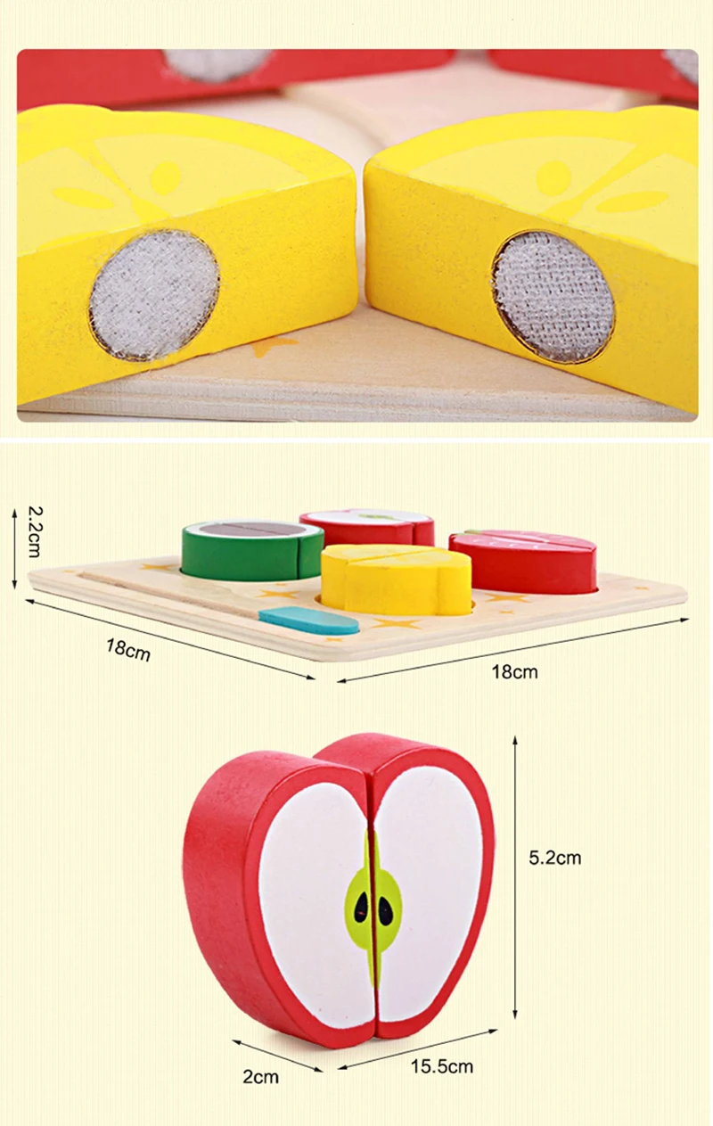 Деревянная игрушка на кухне, фрукты, овощи, десерт, Детская кухонная игрушка, еда, ролевые игры, головоломка, развивающие игрушки для детей