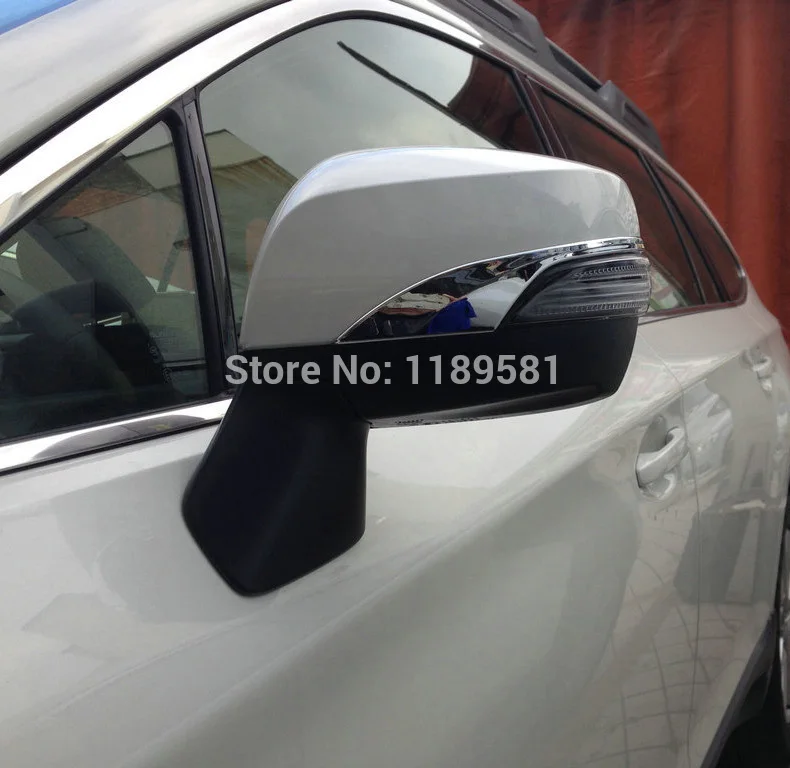 For subaru outback 2015 2016 2017 abs chrome side mirror cover trim