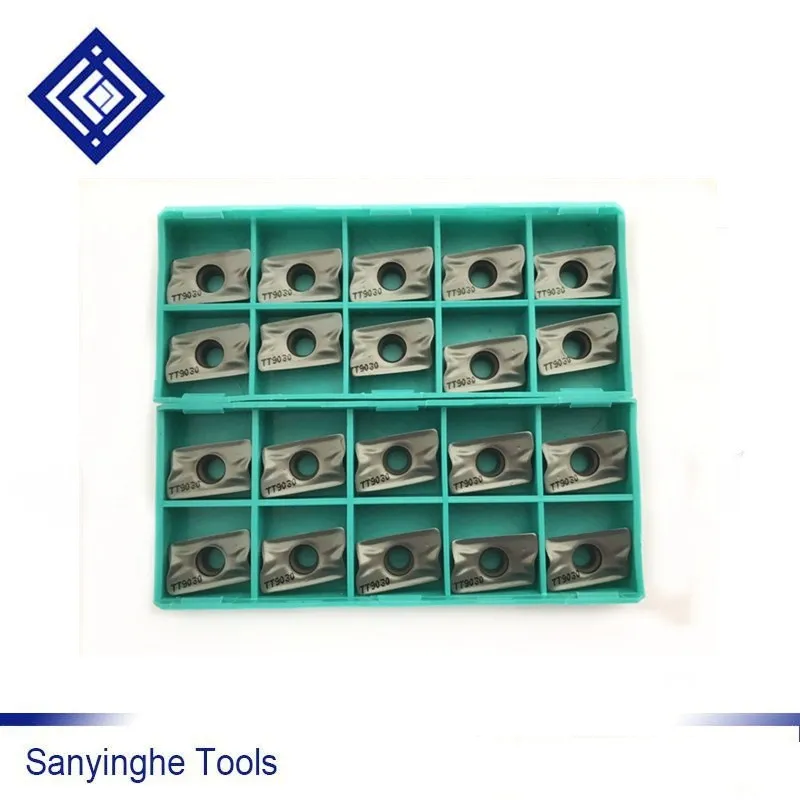 

free shipping high quality 10pcs/lots APKT1705 PER-EM TT9080/TT9030 cnc carbide milling insert cnc blade Lathe Cutter Tool