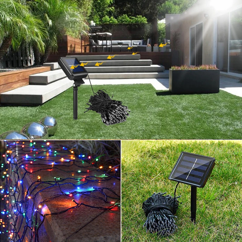 LumiParty 5M 50 led Solar Power String Light Fairy Lights Waterproof for Outdoor Garden