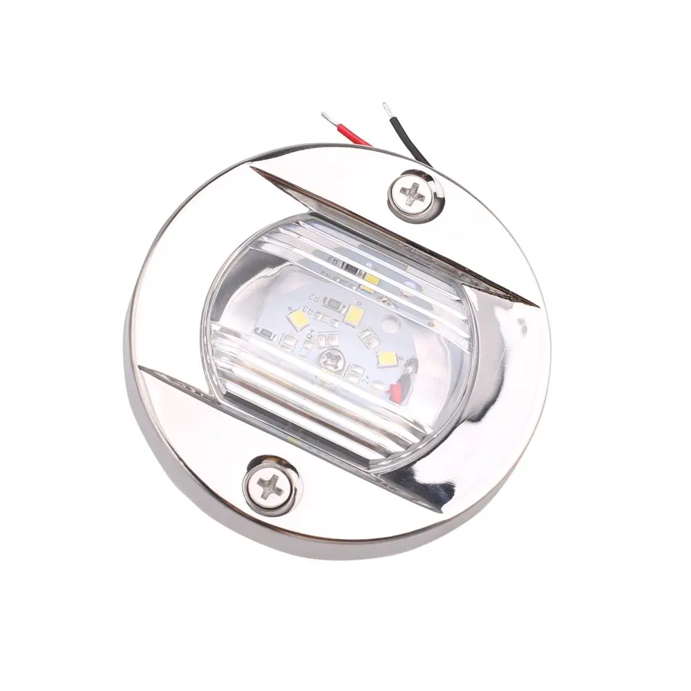 Marine LED Transom Mount Stern Anchor Navigation Light Lamp White 12V Waterproof