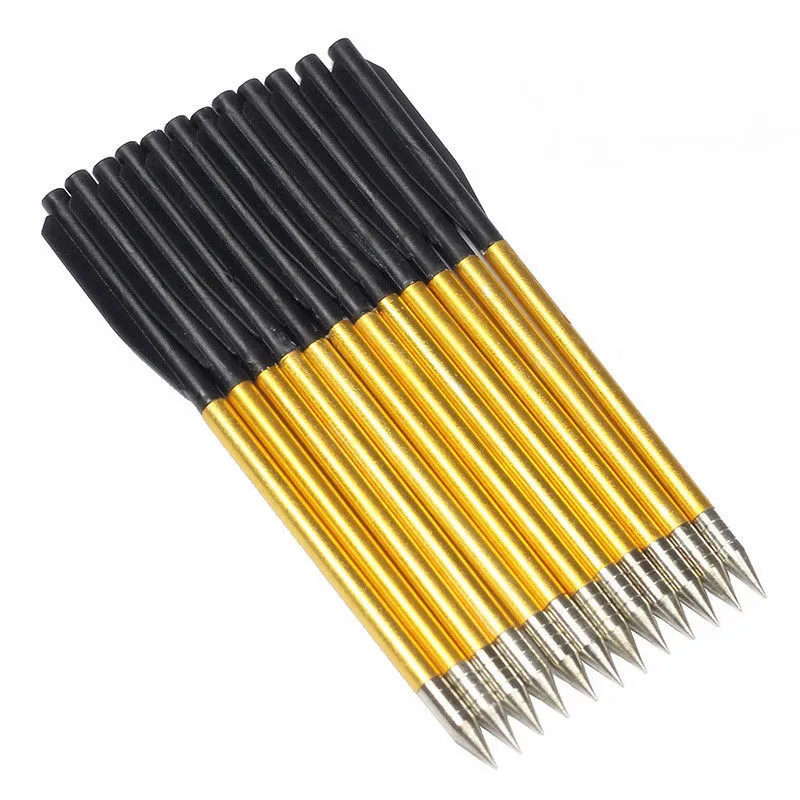 

12Pcs Archery Arrows Aluminum Point Bolt Broadheads Crossbow Shooting Hunting Training 50 lb/80 lb Pistol Crossbow Arrow