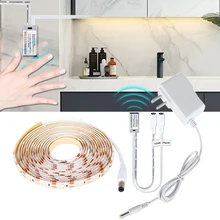 EeeToo 12V ручная развертка светильник s для Кухня светодиодная подсветка под шкаф Сенсор движения 1 м 2 м 3 м 4 Спальня шкаф Кухня шкаф светильник