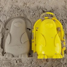 Забавная пляжная Песочная игра 3D мультфильм Формочки в виде пингвинов пляж снег модель песка детские игрушки открытый пляжный игровой набор