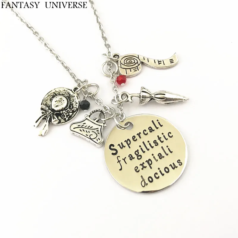 

FANTASY UNIVERSE Free shipping 1pcs Mary Poppins charm necklace FGHJJF01