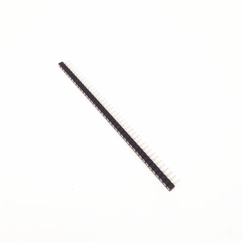 10pcs/lot Single row round hole seat row pin/round hole/2.54 spacing /1*40P/ straight foot 18B20 or crystal socket