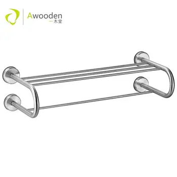 

Magenic wall mounted adhesive towel holder bathroom shelves suction cup towel rack