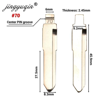 Keyforkess 15pcs #70 37 No. 08 telecomando KD Flip Key Blank per Daihatsu Charade Copen Cuore Feroza Lioncel DH4R TOY41 MIT8 Blade - Jingyuqin 15pcs 70 37 No 08 telecomando KD Flip Key Blank per Daihatsu Charade Copen