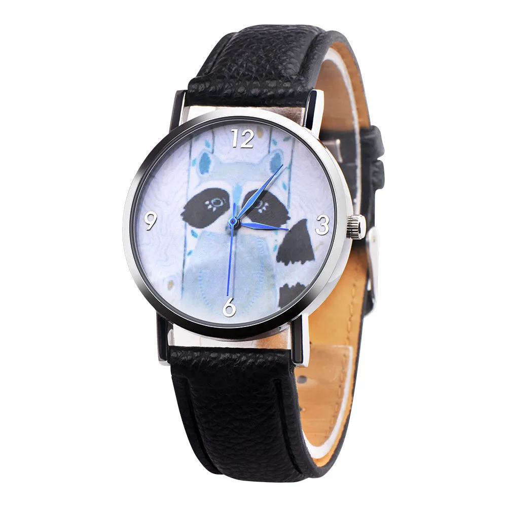 Детская виверр мультфильм часы Ретро Дизайн кожаный ремешок аналоговые сплава кварцевые наручные часы для девочек и мальчиков часы Relogio