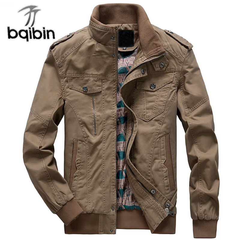 

2019 Men Military Army Jacket Spring Cargo Jacket Man Casual Autumn Cotton Jackets Coat New Arrival Coat Men Black