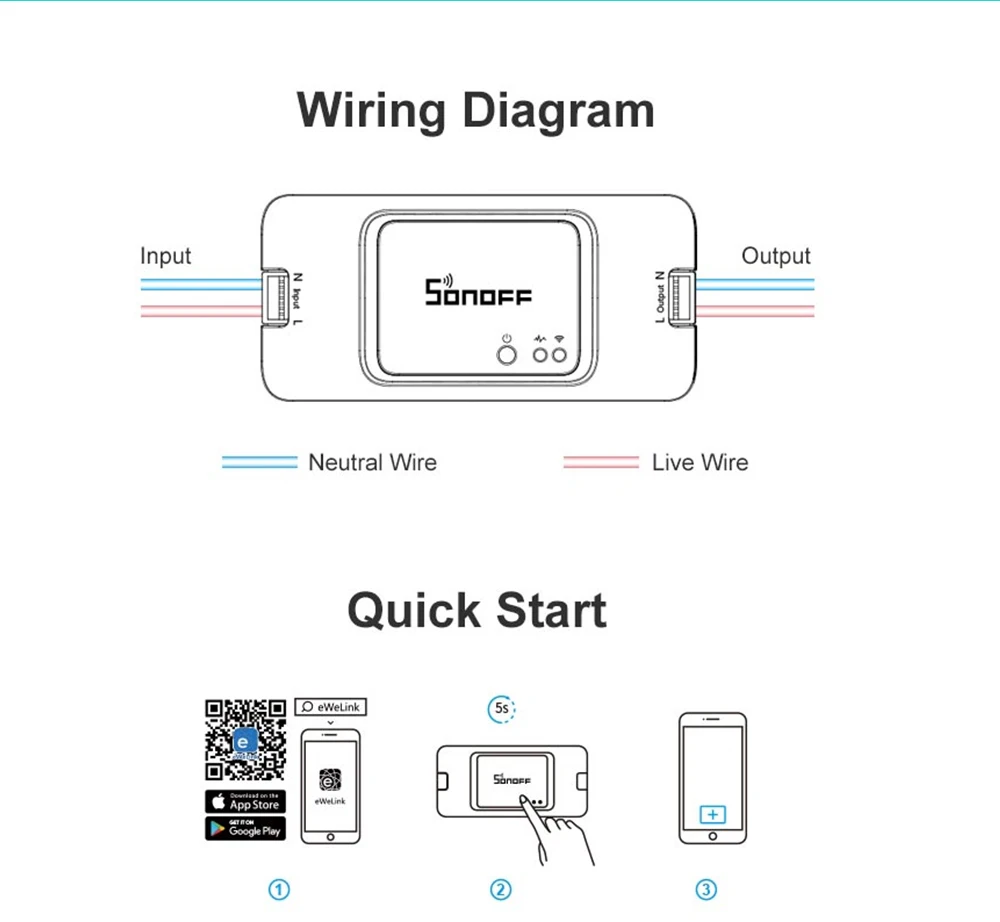 Sonoff Basic R3 беспроводной wi-fi-переключатель 10A 100-240 в умный дом релейный модуль пульт дистанционного управления для Ewelink Google Home Alexa