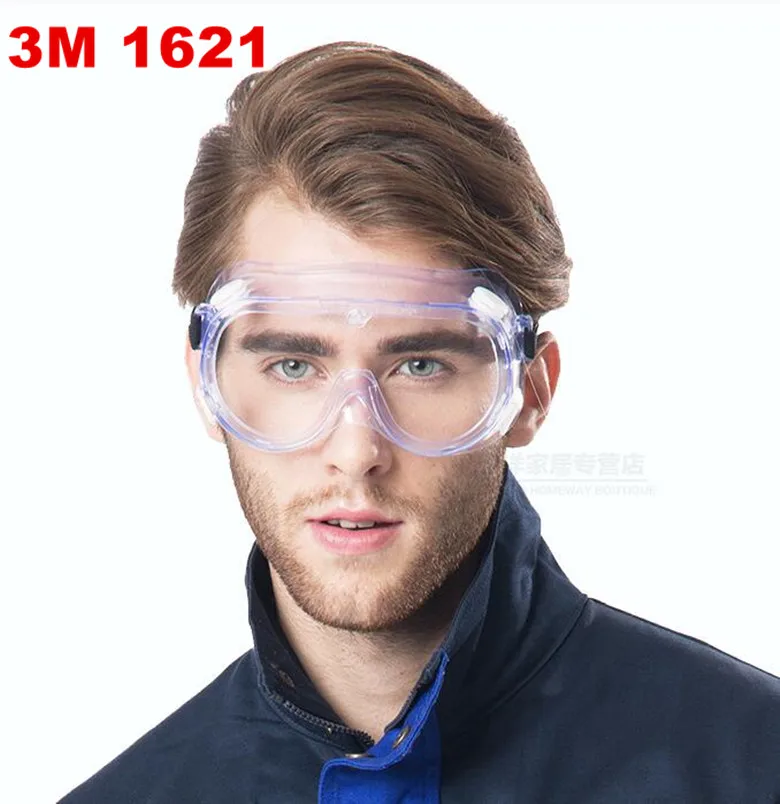 3 м 1621 устойчив к механическому воздействию анти химические защитные очки Пособия по экономике ясный Анти-туман объектив Защита глаз от пыли лаборатории очки