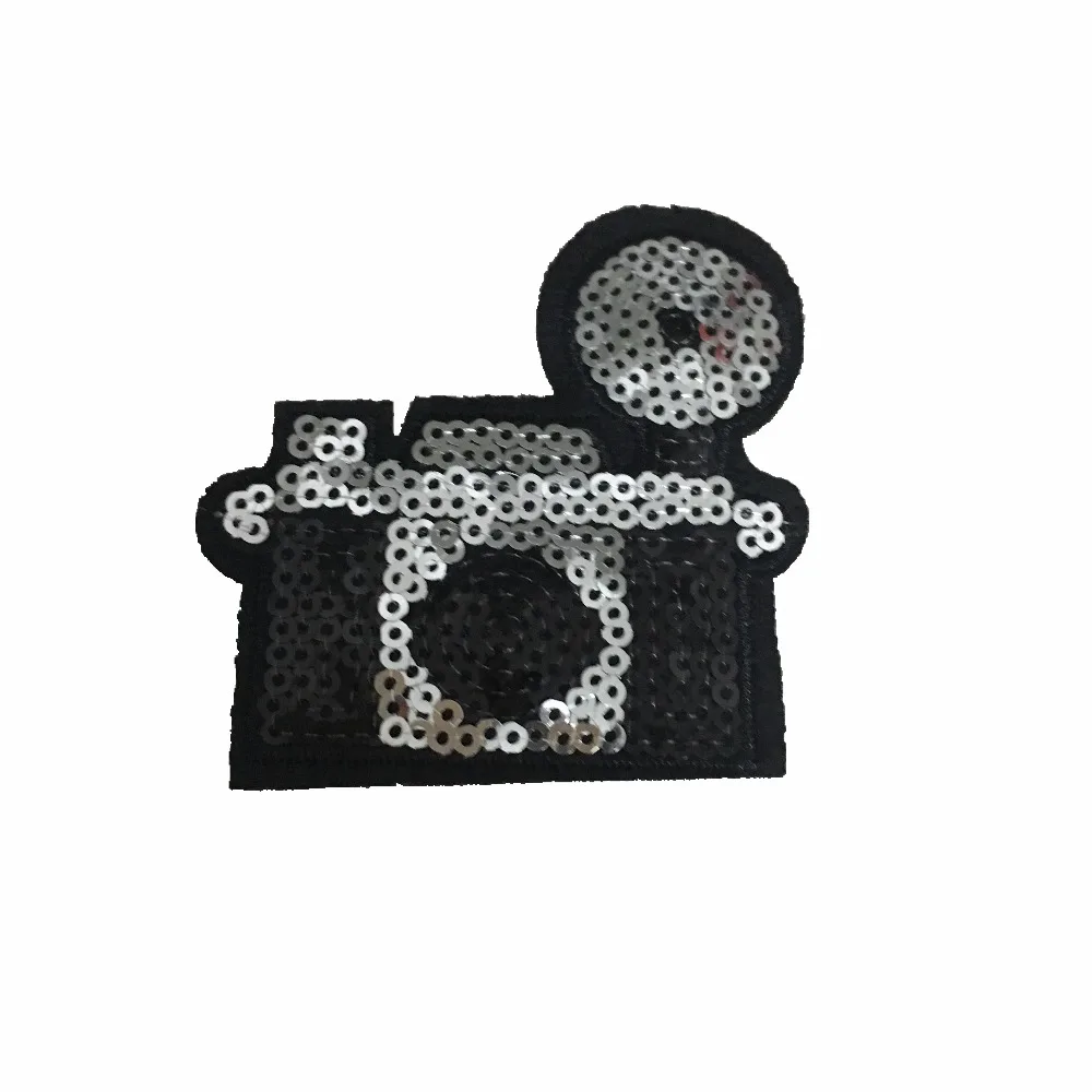 10 Pieces/lot Camera Patches for Baby Clothes Iron on Sequins 6.5 X 6.3 cm Sewing Stickers DIY Garment Accessories | Дом и сад