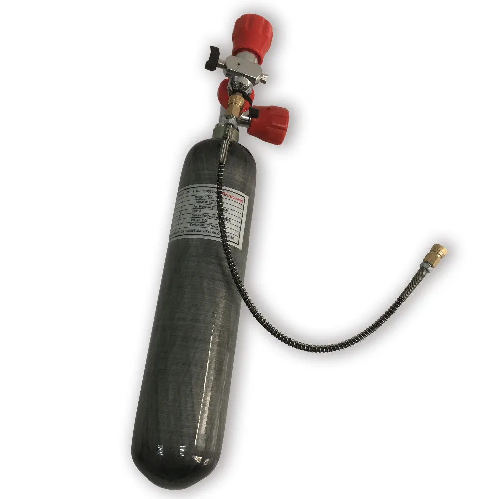 AC102101 Cylinder Diving 2L 4500Psi 300Bar Carbon Fiber Composite Gas Cylinder For Pcp Paintball Tank Airforce Condor Acecare