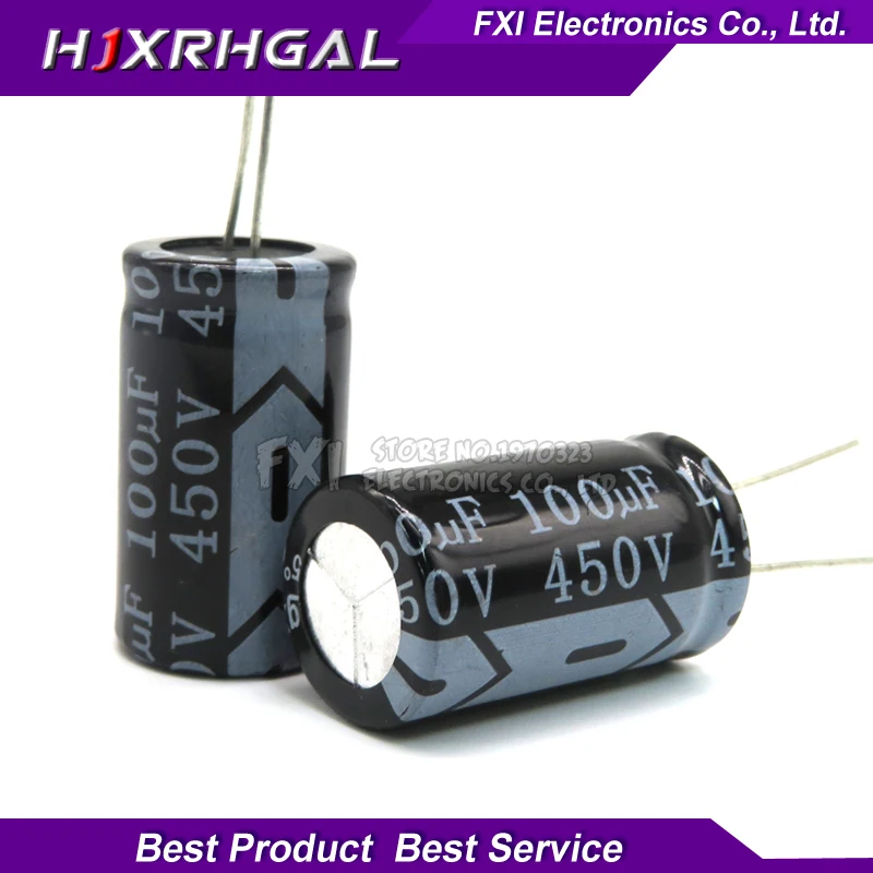 

5PCS 450V100UF 18*30 100UF 450V Electrolytic capacitor New original