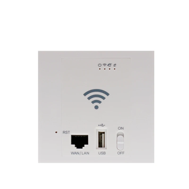 300 Мбит/с Беспроводная настенная точка доступа WiFi ретранслятор двери 86 панель USB2.0