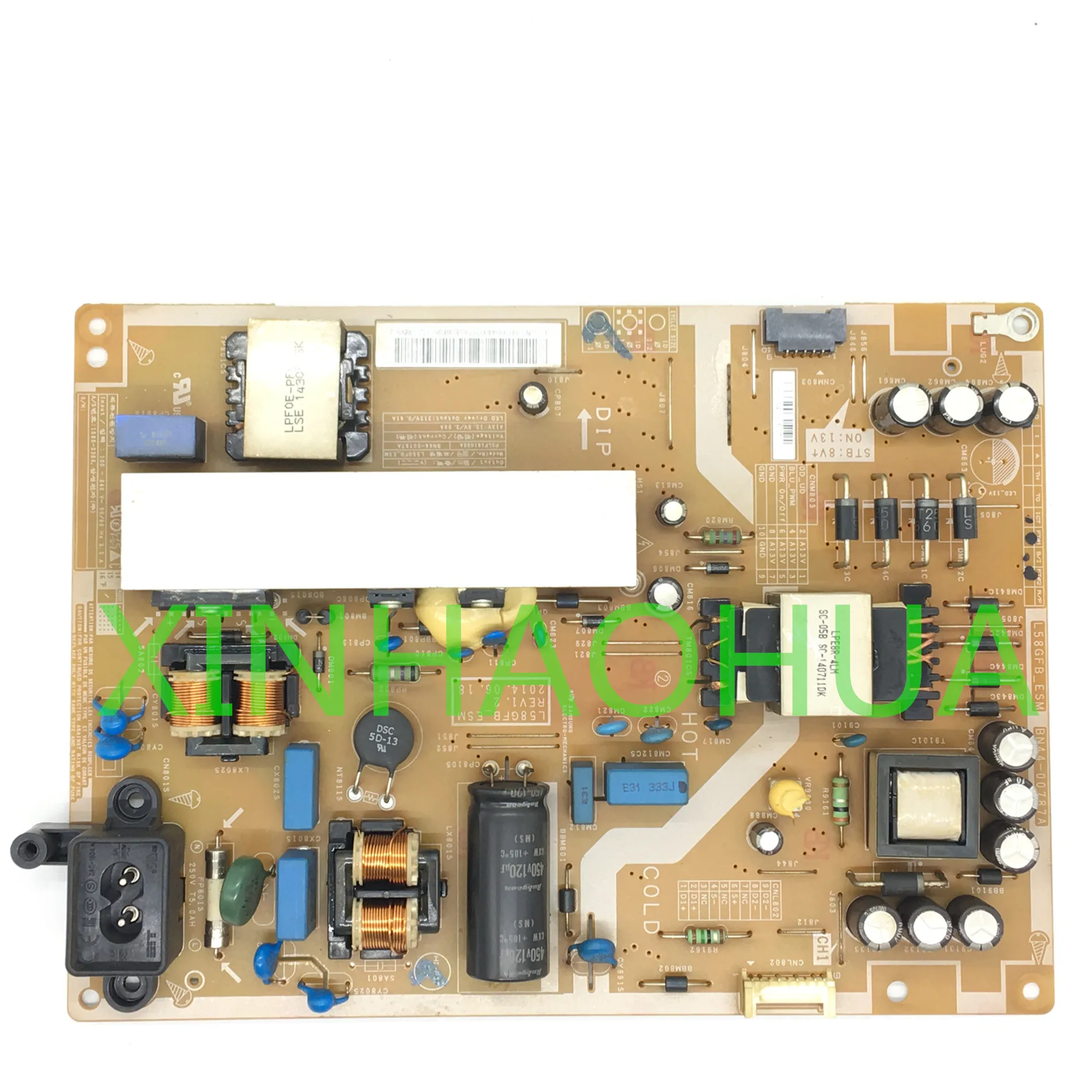 Тест для samgsung UA58H5288AJ плата питания BN44-00787A PSLF161G06A