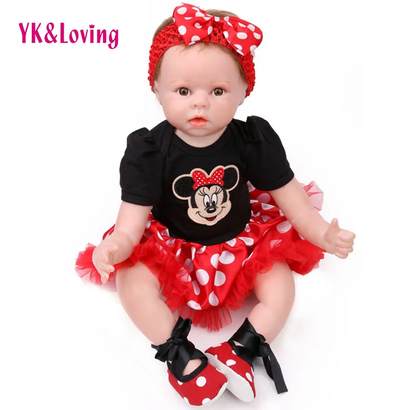 New Cute Doll Accessories 3Pcs set 1Dress 1Headband 1Shoes American Girl Doll Clothes Wear Fit 55cm