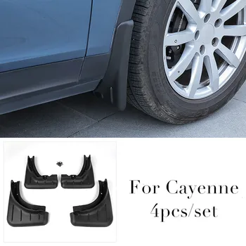 

Plastic Exterior Mud Flap Splash Guards Mudguards Cover Trim 4 PCS/SET For Porsche Cayenne MK3 PO536 2018 2019