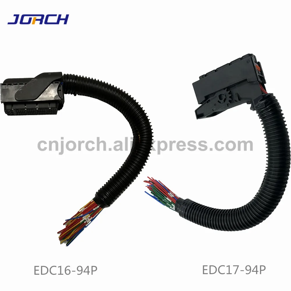 Conector do Chicote de Fiação Soquete com Cabo para Bosch Conjunto Common Rail 94pin Ecu Auto pc Placa 1 Edc16 Edc17