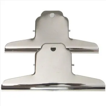 

2pcs Office stationery senior strong stainless steel gabled clip 14.5cm large size wholesale