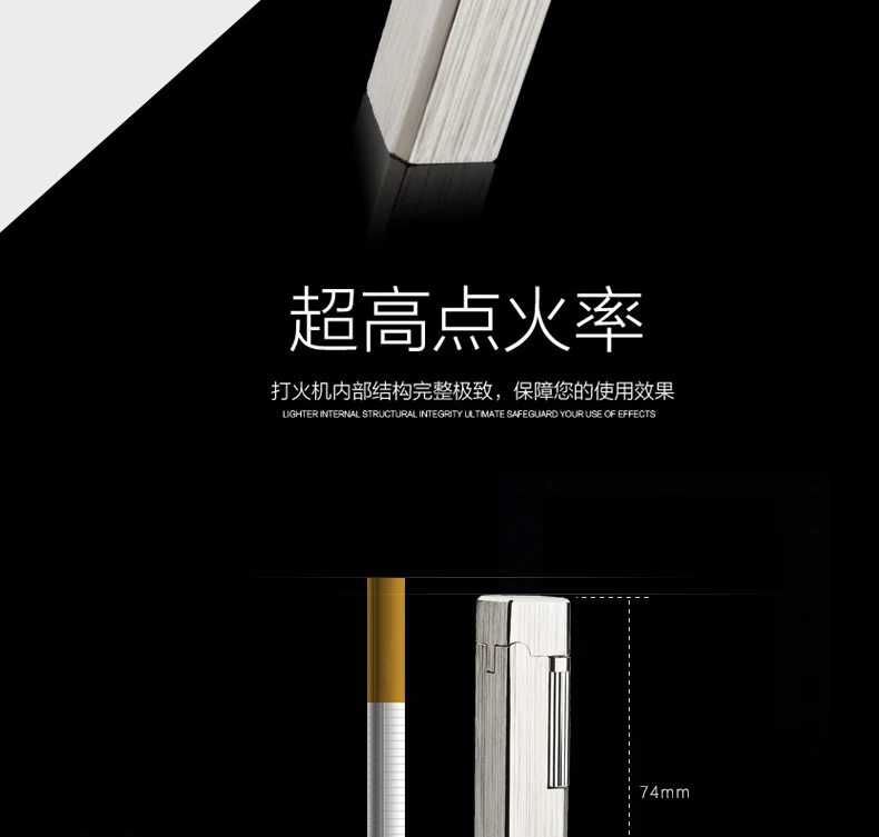 Высококачественная брендовая газовая зажигалка KUBOY, белая матовая никелевая металлическая ветрозащитная Зажигалка для мужчин, деловые подарки, Lighters-k6-1