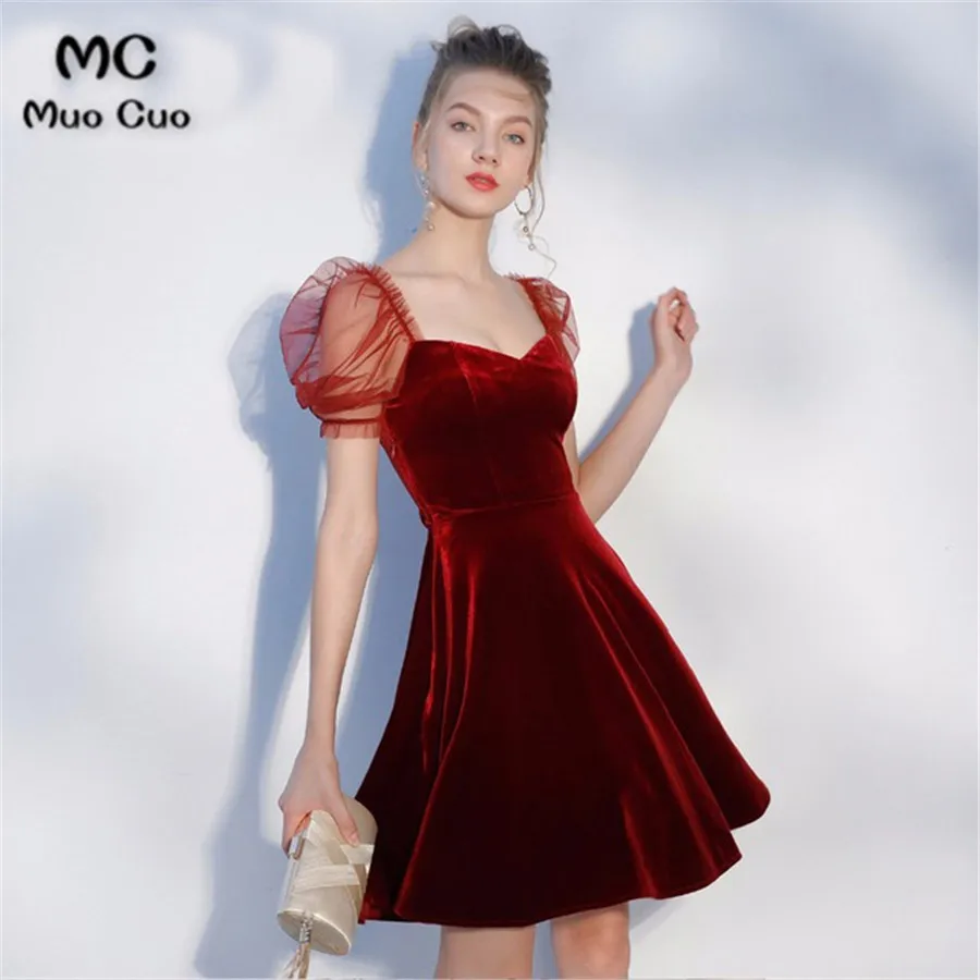 Real-Sample-Fashion-Burgundy-Taffeta-V-Neck-Backless-Short-Cocktail-Dresses-2018-Mini-Pleat-Cap-Sleeves.jpg_640x640