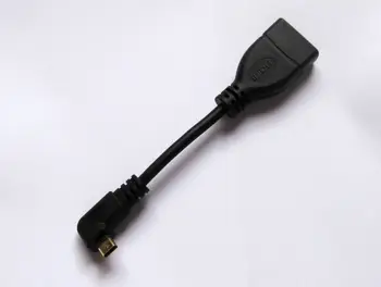 

3pcs HDMI Female to HDMI Micro Male 90 Right Angle extension cord HD Version 1.4 Connector cable for TV 15cm, Free shipping