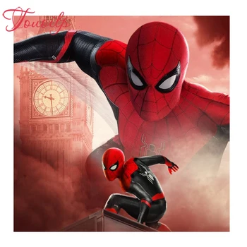 

touoilp Spiderman 5d diy Diamond Embroidery Full spuare & Round 3D Diamond Painting Cross Stitch Sewing Decoration Mosaic Resin
