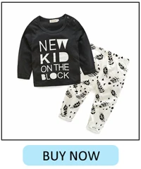 Новая одежда для маленьких девочек одежда для малышей хлопковая футболка унисекс с длинными рукавами+ штаны комплект одежды из 2 предметов для младенцев, малыш Bebe