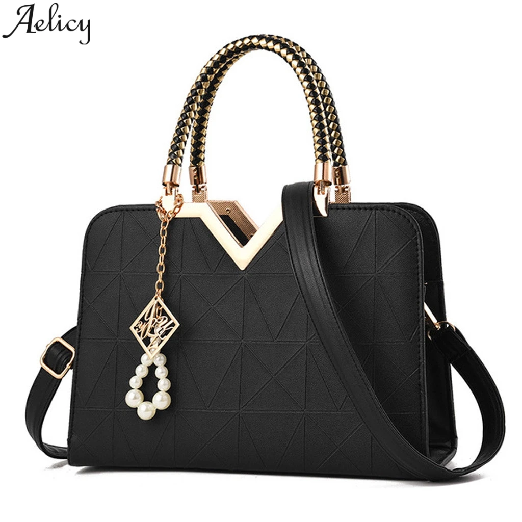 

Aelicy Women's Fashion Satchels Pu Leather Square Bag Lady Versatile Chic Temperament Stylish Handbag Totes Bag Hot Sales New
