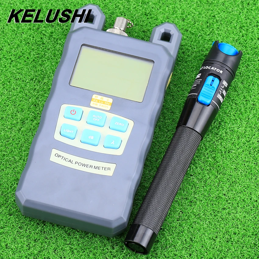KELUSHI Optical Fiber Power Meter 70dBm+10 dBm Fiber Optic Power and