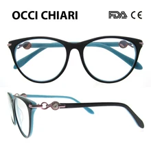 OCCI очки chiari очки Oculos модные ацетатные оправы для очков женские черные прозрачные линзы оптические Близорукость W-CORRATI