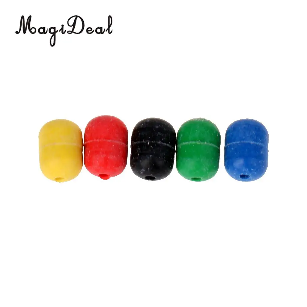MagiDeal 100pcs Sea Fishing Beads Rig Lure Making Beads Shock Buffer Beads Cylinder for deep drop rigs rigging trolling lures