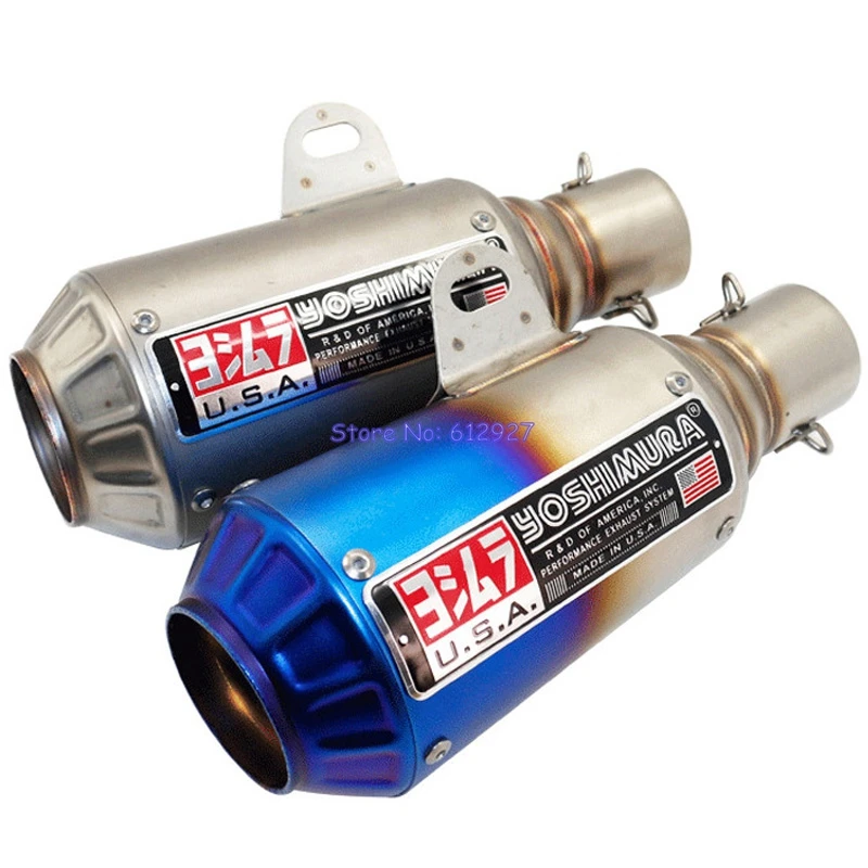 

Universal Inlet 51mm Yoshimura Motorcycle Exhaust Pipe Muffler with DB Killer Stainless Steel Motorbike Muffler Exhaust Escape