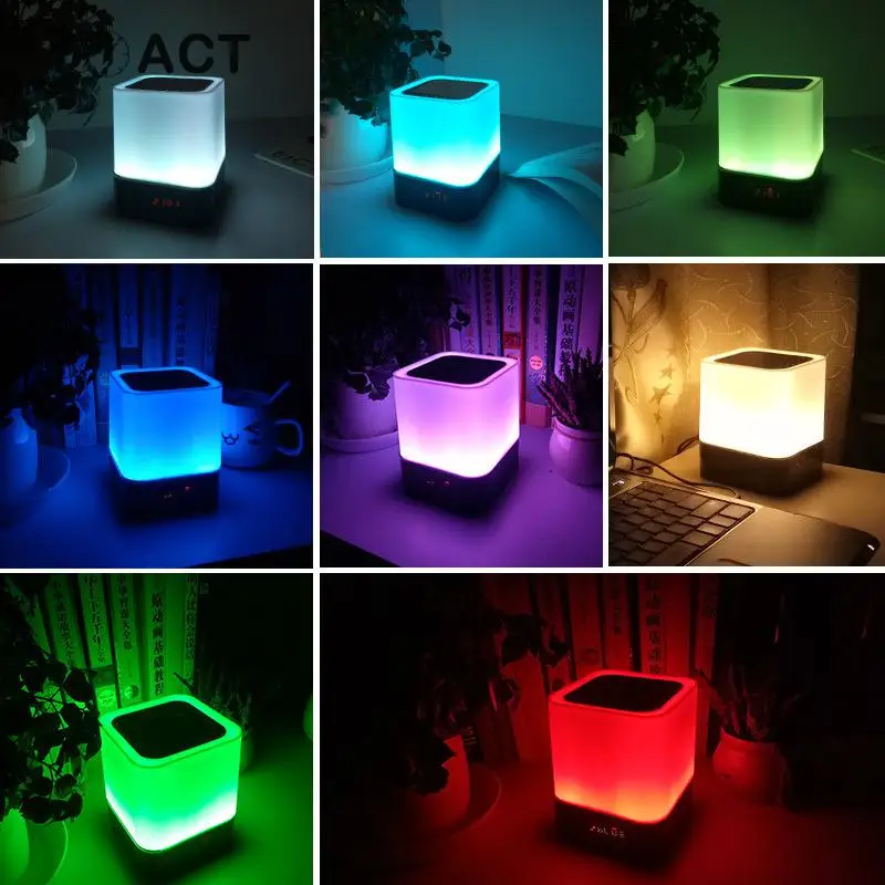 

FM Radio Alarm Clock Nixie Night Clock Wireless Bluetooth Speaker LED Digital Electronic Table Watch For Children Wake Up Light