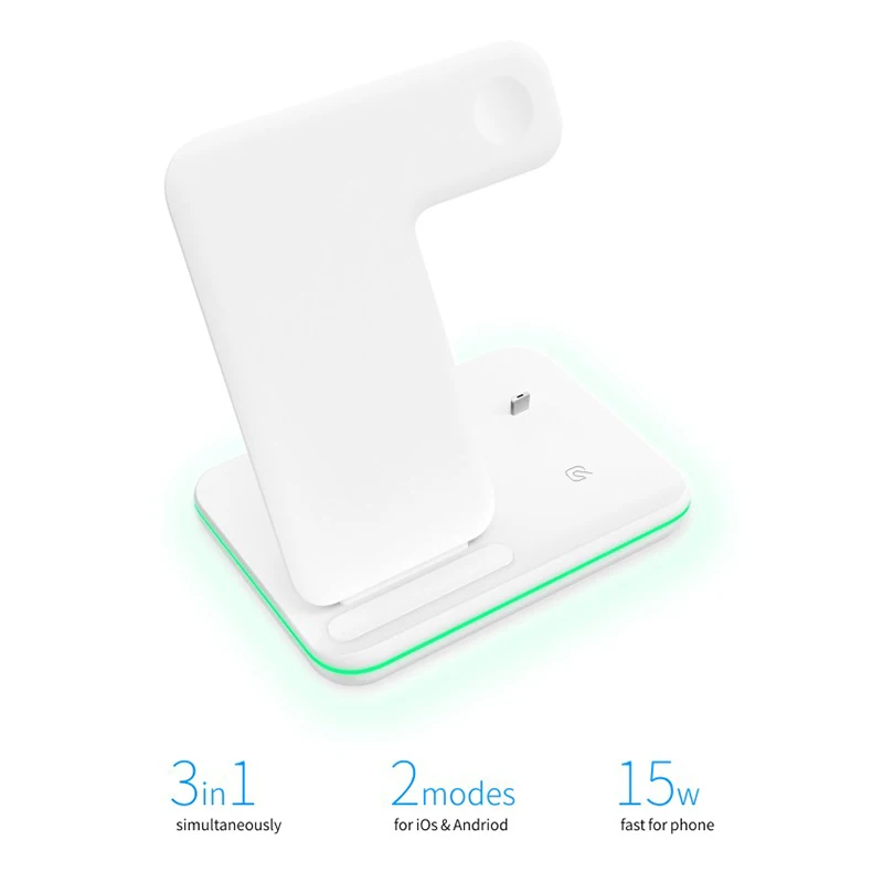 

Qi Wireless Charger for Airpods Apple Watch 4 3 2 iPhone 8 Plus X Xs X Max XR for xiaomi mix 2s phone Charging Wireless Charger