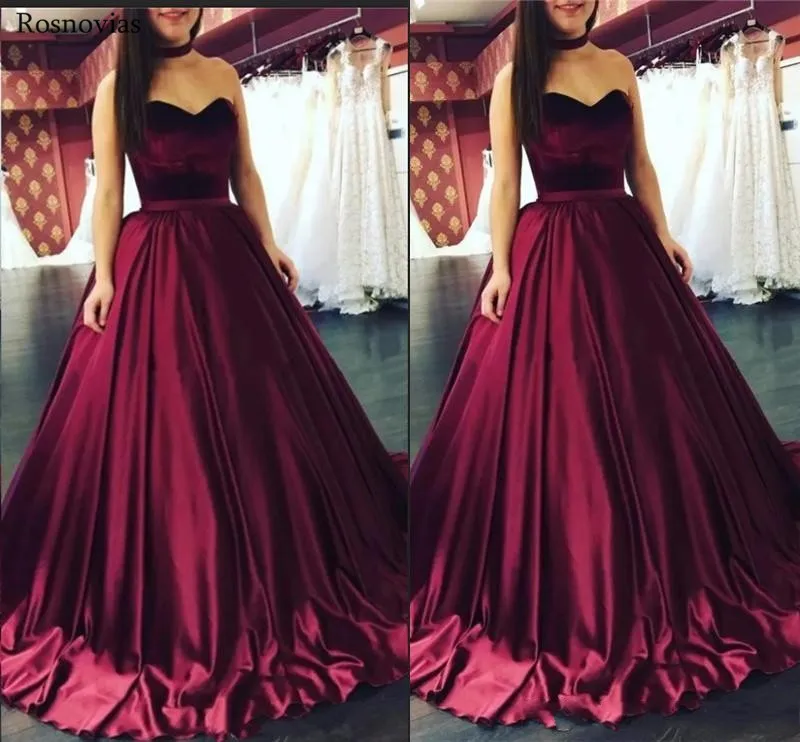 

2019 Cheap Evening Dresses Long Sweetheart Sweep Train Simple A Line Prom Party Dresses Formal Gowns Vestido Customized