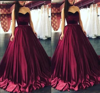 

2019 Cheap Evening Dresses Long Sweetheart Sweep Train Simple A Line Prom Party Dresses Formal Gowns Vestido Customized