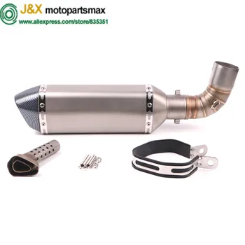 

CB1000R Motorcycle Exhaust Contact Middle Link pipe Muffler full system Slip On for HONDA CB1000R 2010 2011 2012