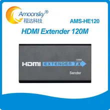 AMS-HE120 HDMI расширитель сплиттер 120 м по cat5e/6 кабель до 120 м TCP/IP 3D и 1080P Поддержка 1 Отправитель больше приемник 3D