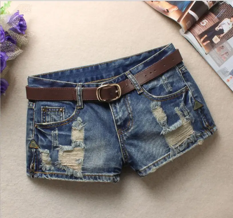 maternity shorts Autumn Denim Shorts For Women Sexy Mini Shorts Women'S Rivet Holes Jeans Low Waist Shorts Without Belt Ripped Denim Short J2305 burberry shorts Shorts